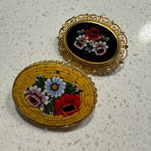 Italian Mosaic Pins Brooch